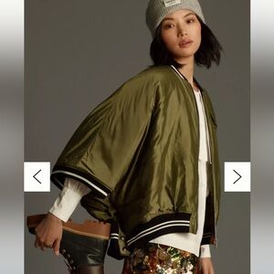 Pilcro Puffer Sport Coat Jacket Cape Anthropologie